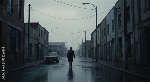Wallpaper Mural Moody Street Scene Emotional Realism Cinematic Photography Dark Aesthetic Loneliness Atmospheric Visuals All The Feels Torontodigital.ca