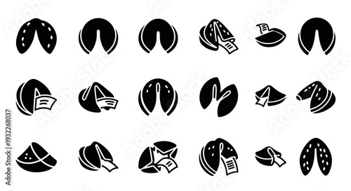 Assorted pastries and desserts displayed on a clean background from a straightforward viewpoint