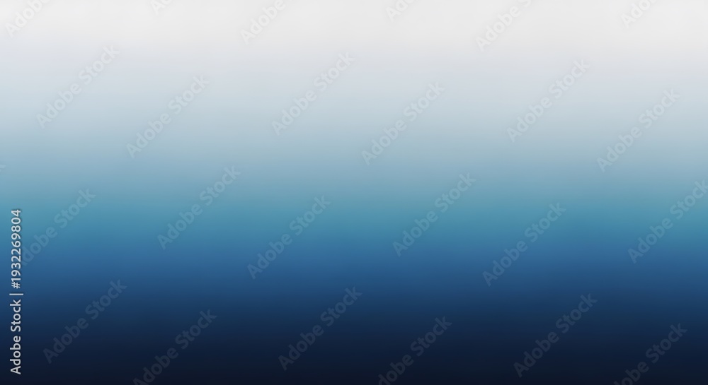Obraz premium Smooth, ethereal gradient background from deep ocean blue to soft light blue, creating a serene and calming atmosphere
