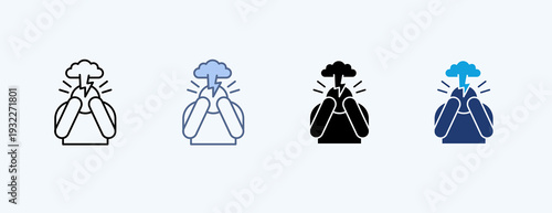 Trauma Multiple Icon Illustration Vector