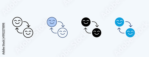 Mood Multiple Icon Illustration Vector