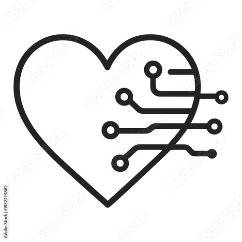 A red heart with an arrow and a key symbolises a medical health concept or Valentine's love icon in this vector illustration featuring a stethoscope and a business time clock shape