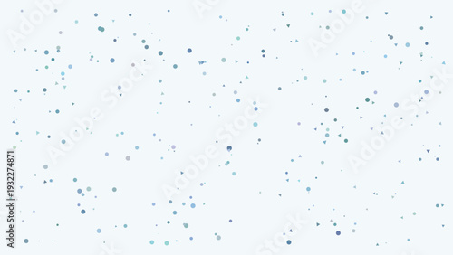 Terrazzo-inspired modern speckled stone texture with subtle pastel blue and gray dots scattered across a clean, minimalist white background