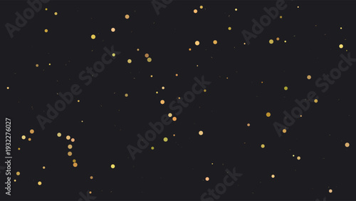 Terrazzo-inspired modern speckled stone texture with golden yellow flecks on a dark, moody background, minimalist composition