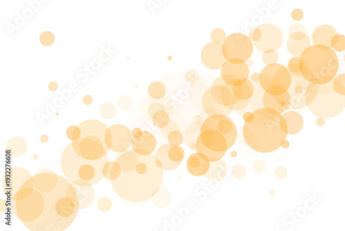 Abstract background of soft orange bokeh circles representing a gentle glowing and dreamy atmosphere for design projects EPS Vector