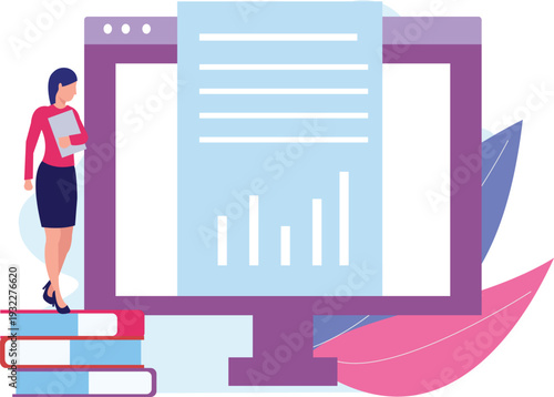 Girls are talking about  business problem