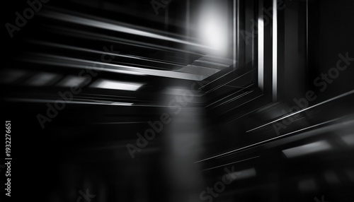 an abstract dynamic black blurred soft focused minimal futuristic techno glass background