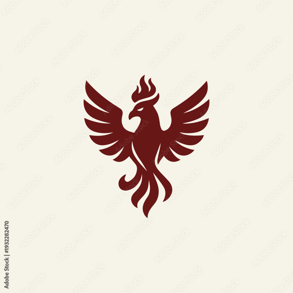 Fototapeta premium Heraldry Phoenix Logo