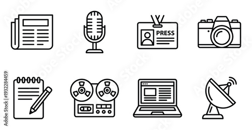 Newspaper with articles information about business media for journalist and reportage