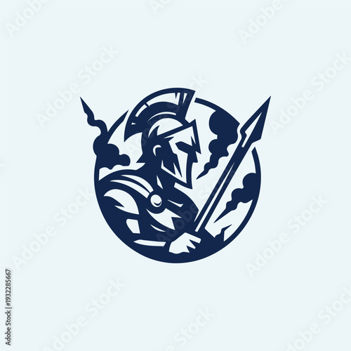 Spartan in War Logo