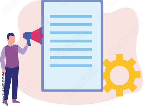 Business document setting.