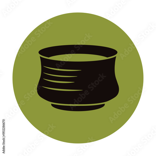 茶道具　シンプルな抹茶茶碗　湯呑みのアイコン