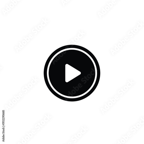 Free Download Black play button white circle 2 - GFXLoad