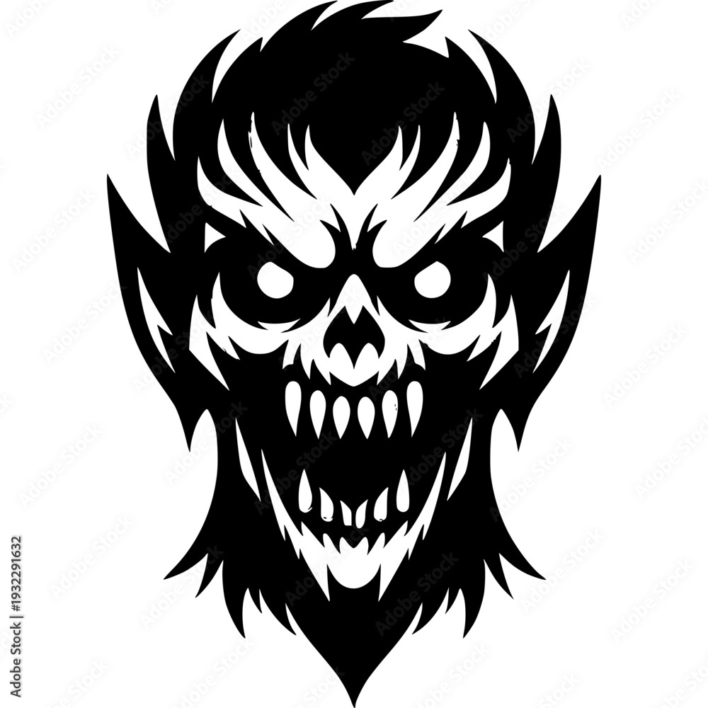 Fototapeta premium Scary Monster/Demon Icon