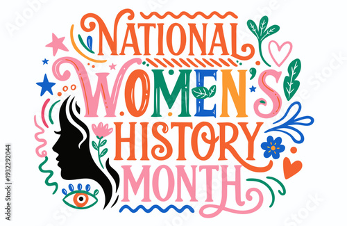 Women Leadership and Achievement Vector, National Women’s History Month Design