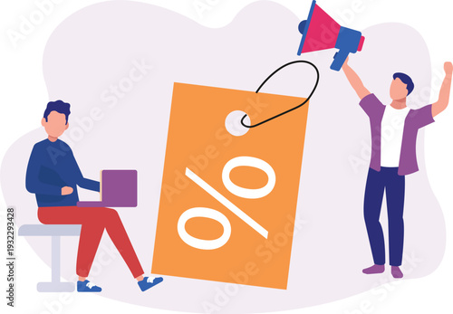 The boy are discount shopping promotion