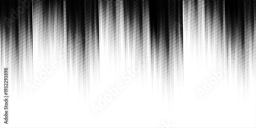 Dotted halftone gradient texture. Vanishing polka dot background. Repeating dots gradation pattern background. Vector illustration. Eps10