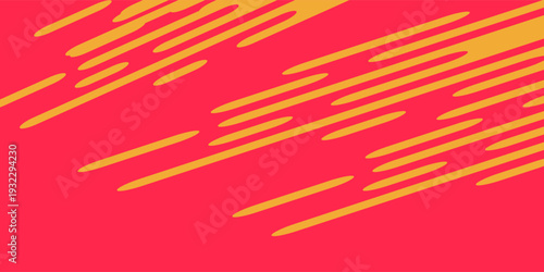 Comic book speed red yellow color lines isolated on background stripe and radial effect style for manga speed frame, superhero action, explosion background. Vector Illustration