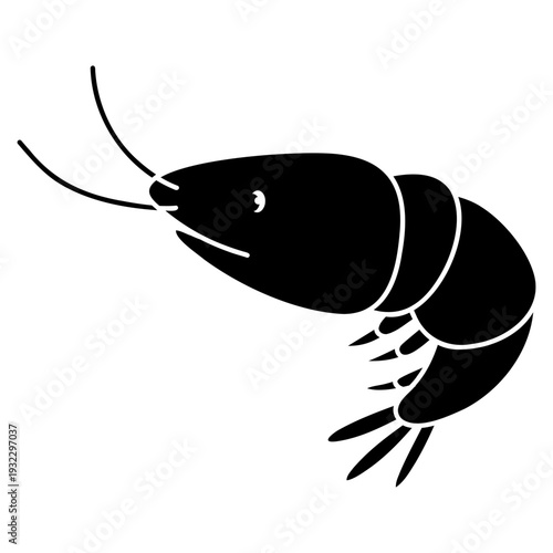 shrimp vector icon