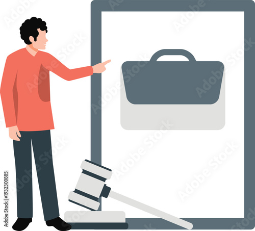 The boy is define bag.