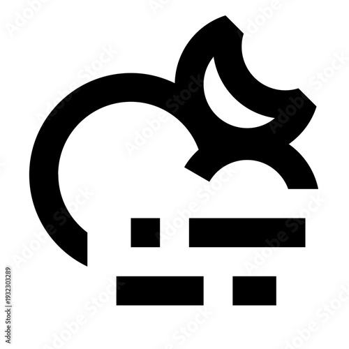 Cloud with wind icon