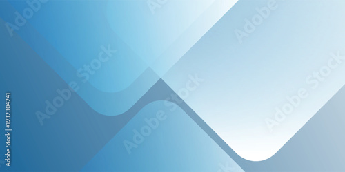 Abstract blue background with minimalist layered geometric shapes and soft gradients eps10
