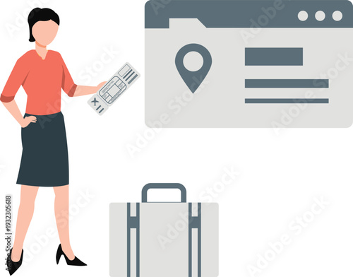 The boy is talking about business check list