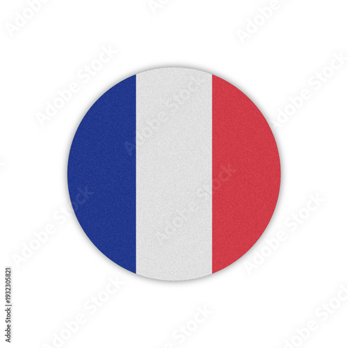 Free Download France flag circular button icon transparent background blue white red color illustration - GFXLoad