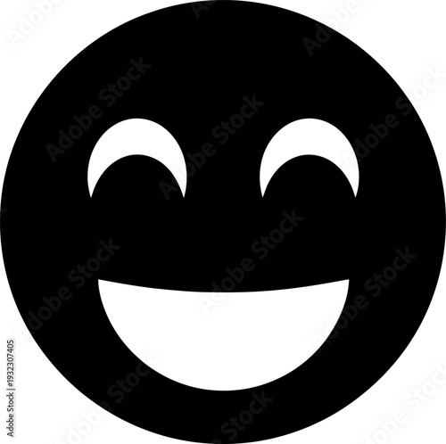 Wallpaper Mural Cheerful smiling face emoji expressing universal joy and positive emotion in a minimalist style Torontodigital.ca