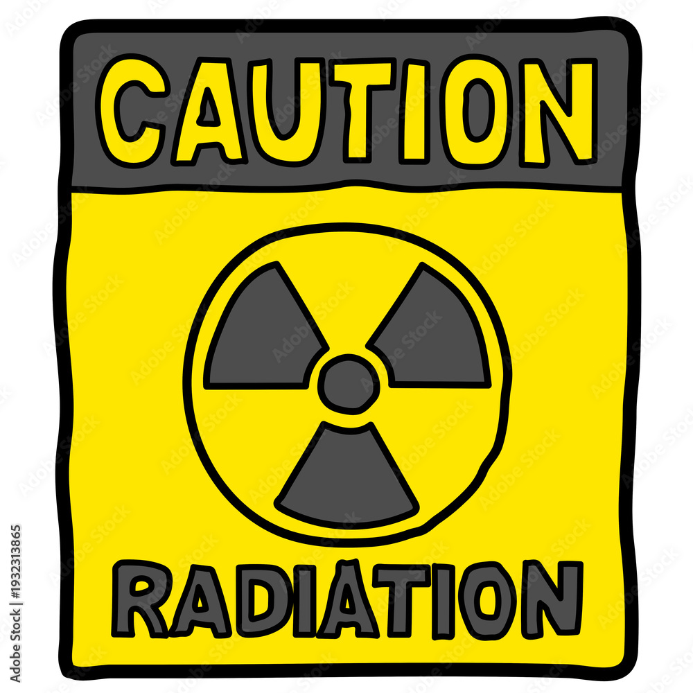 Fototapeta premium Radioactive yellow