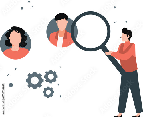 The boy is searching profile