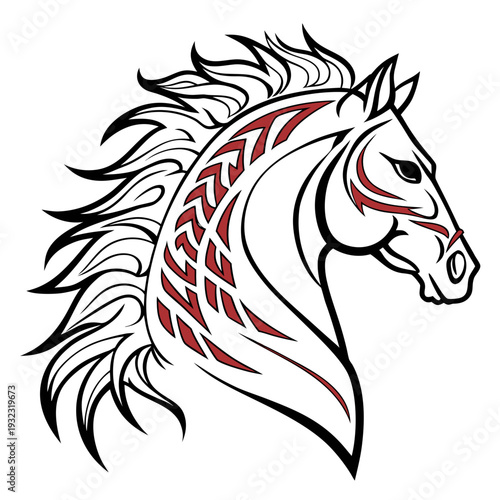 Wallpaper Mural Refined Flame Stallion Symbol Torontodigital.ca