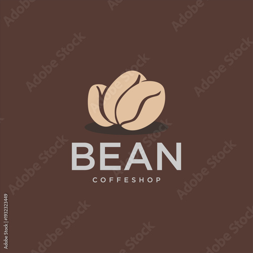 Coffee Beans Logo for Coffee Shop Company Stock Vector
