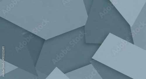 Abstract geometric shapes in shades of blue create a modern background design