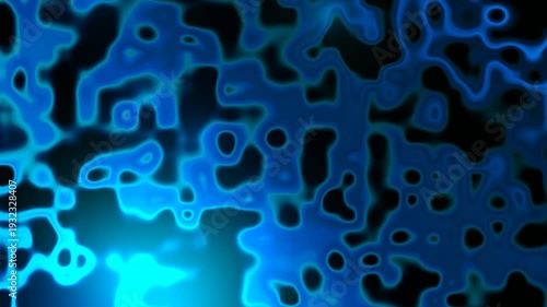 blue abstract background Bioluminescence effect 4k animation