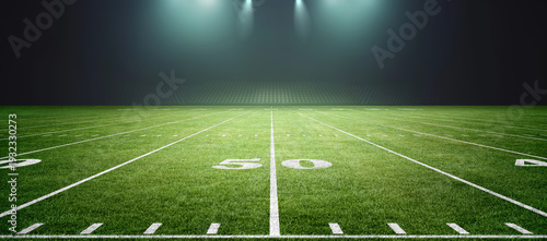 American soccer stadium. An imaginary American soccer stadium is modelled and rendered.	