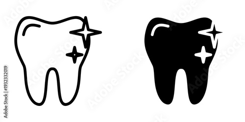 Tooth icon, element icon for design branding, print, and digital media