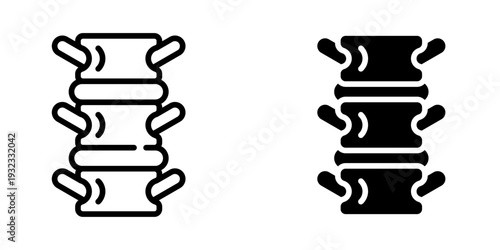 Spine icon, element icon for design branding, print, and digital media
