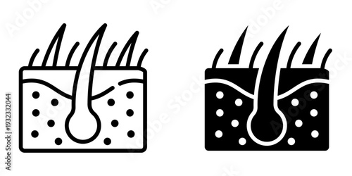 Skin icon, element icon for design branding, print, and digital media