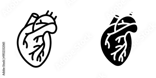 Heart icon, element icon for design branding, print, and digital media