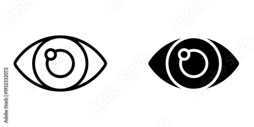 Eye icon, element icon for design branding, print, and digital media