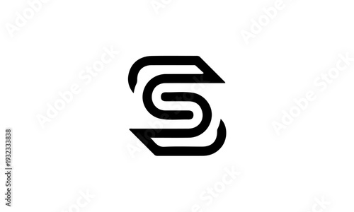 Modern Stylized Letter S Logo Design.