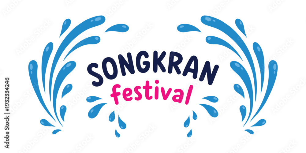 Obraz premium Songkran Water Festival in Thailand