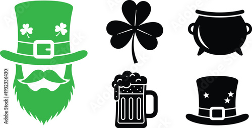 St patrick's day symbols and icons