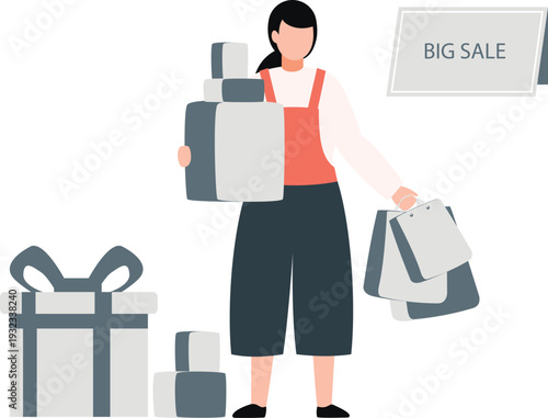 The girl is lot of things for big sale