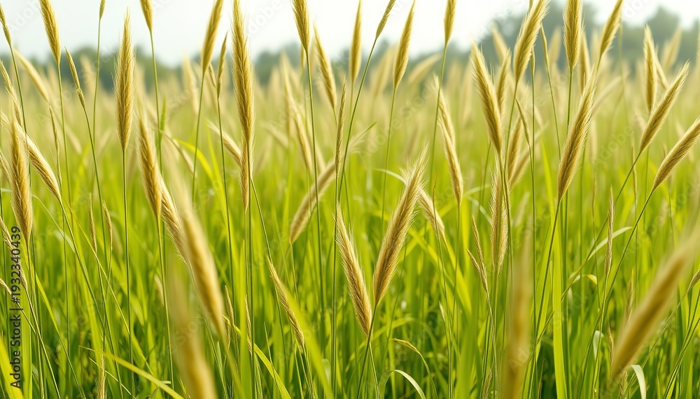 Obraz premium green grass in the wind
