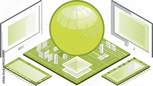 Global network connection on computer motherboard