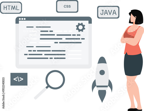 Web developer implementing technical SCO development.