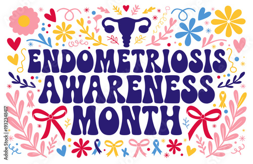 Endometriosis Awareness Month Vector, Medical and Advocacy Design