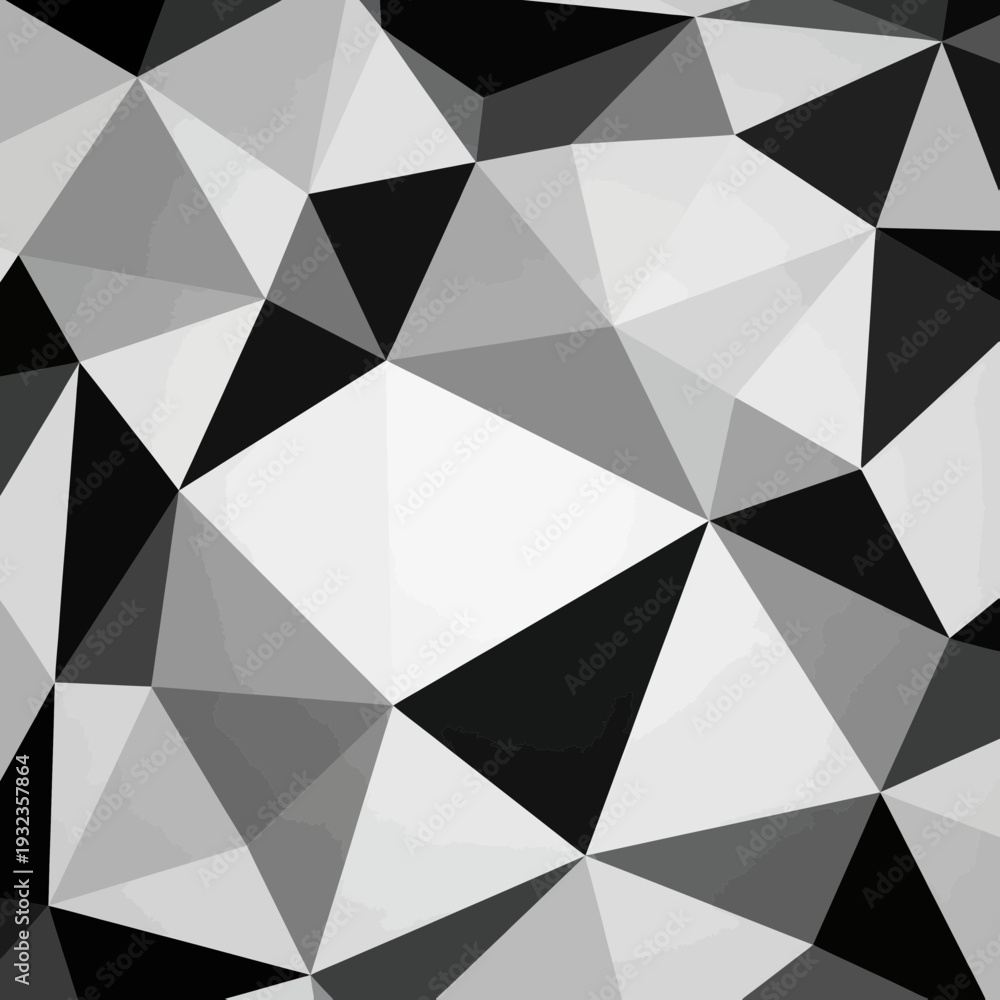 Obraz premium Monochromatic Geometric Pattern with Sharp Angles and Triangles